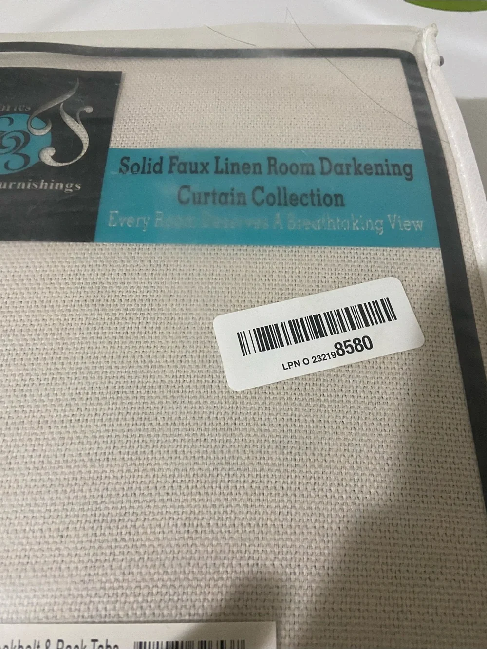 Exclusive Fabrics -  Faux Linen Blackout Room Darkening Curtains 50